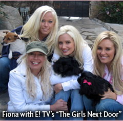 Fiona with the Girls Next Door